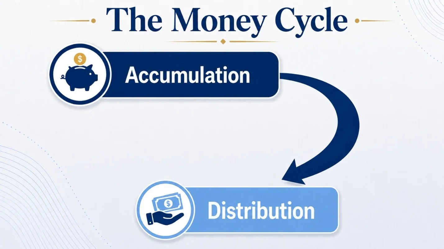 Money Cycle graphic explaining what can happen when the Preservation Phase is skipped